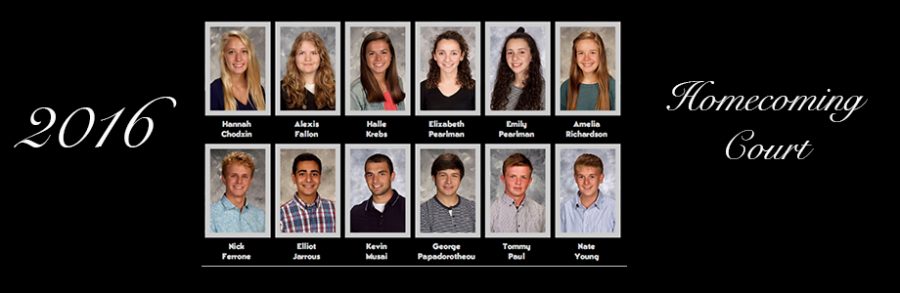 2016 Homecoming Court Selected