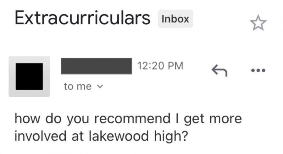 How do you reccomend I get more involved at Lakewood High?