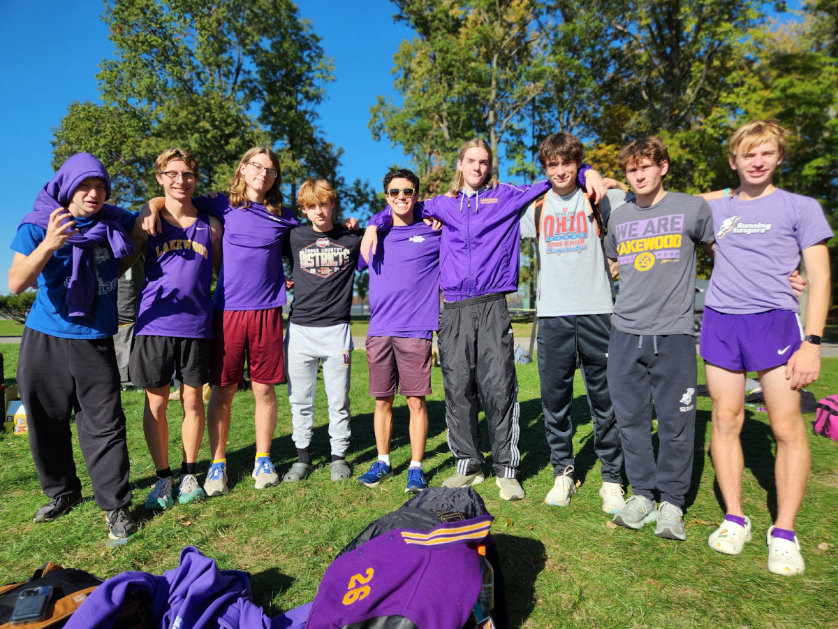 Pictured (left to right) are: Eli Mondt, Rian Fetting, Colton Moran, Zach Carnovale, Jameson Walker, Porter Gilliland, Quinn Sutliff, Ethan Moore, and James Babson. Amidst the chatter and joy, the team takes a moment to commemorate their win with a photograph.