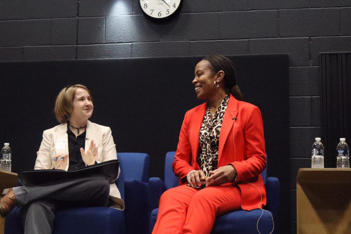 United States Representative Shontel Brown speaks with moderator Sylvia    Snow-Rackley on the highlights of her career.	