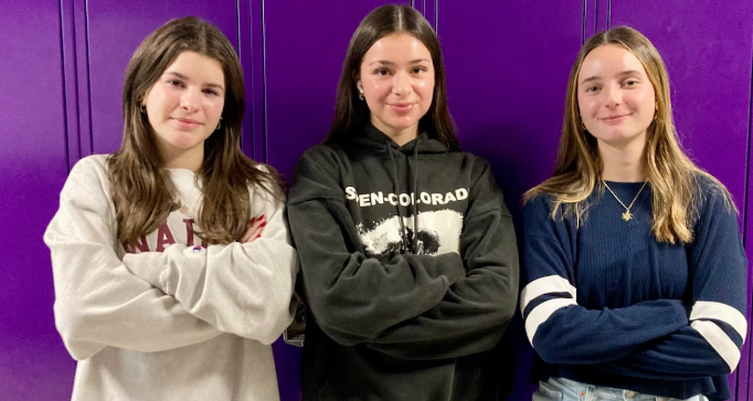 From left: Lakewood High School seniors, Katie Jirousek, Lauren Lange, and Alex Adamov. This all-girls team ranked 7th in the state while competing in the Stock Market Game. 