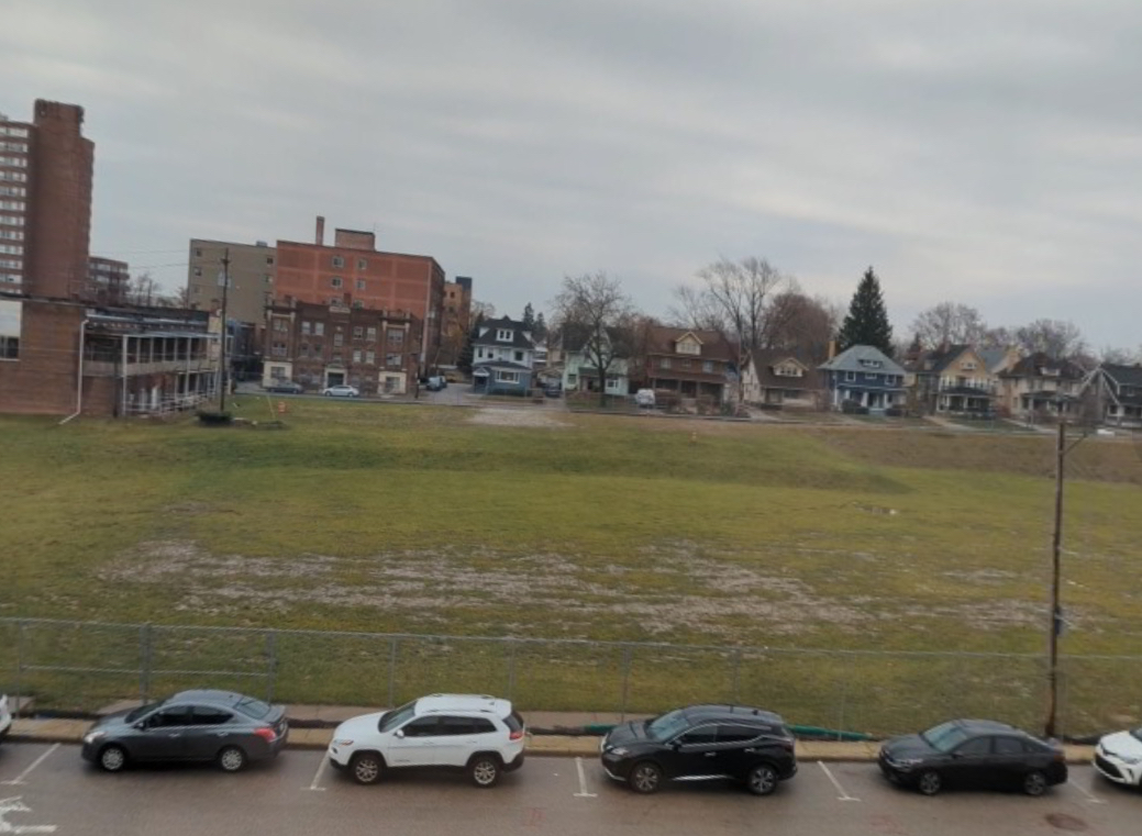 View of The Pit from the Lakewood Family Health Center