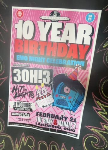 10 year birthday of Emo Night CLE celebrated at Mahall's.