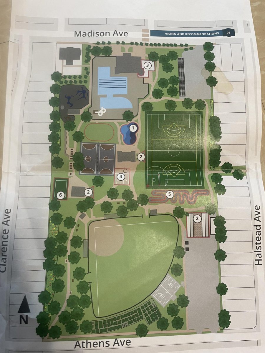 This is a map of where the new renovations are planned on being put.
