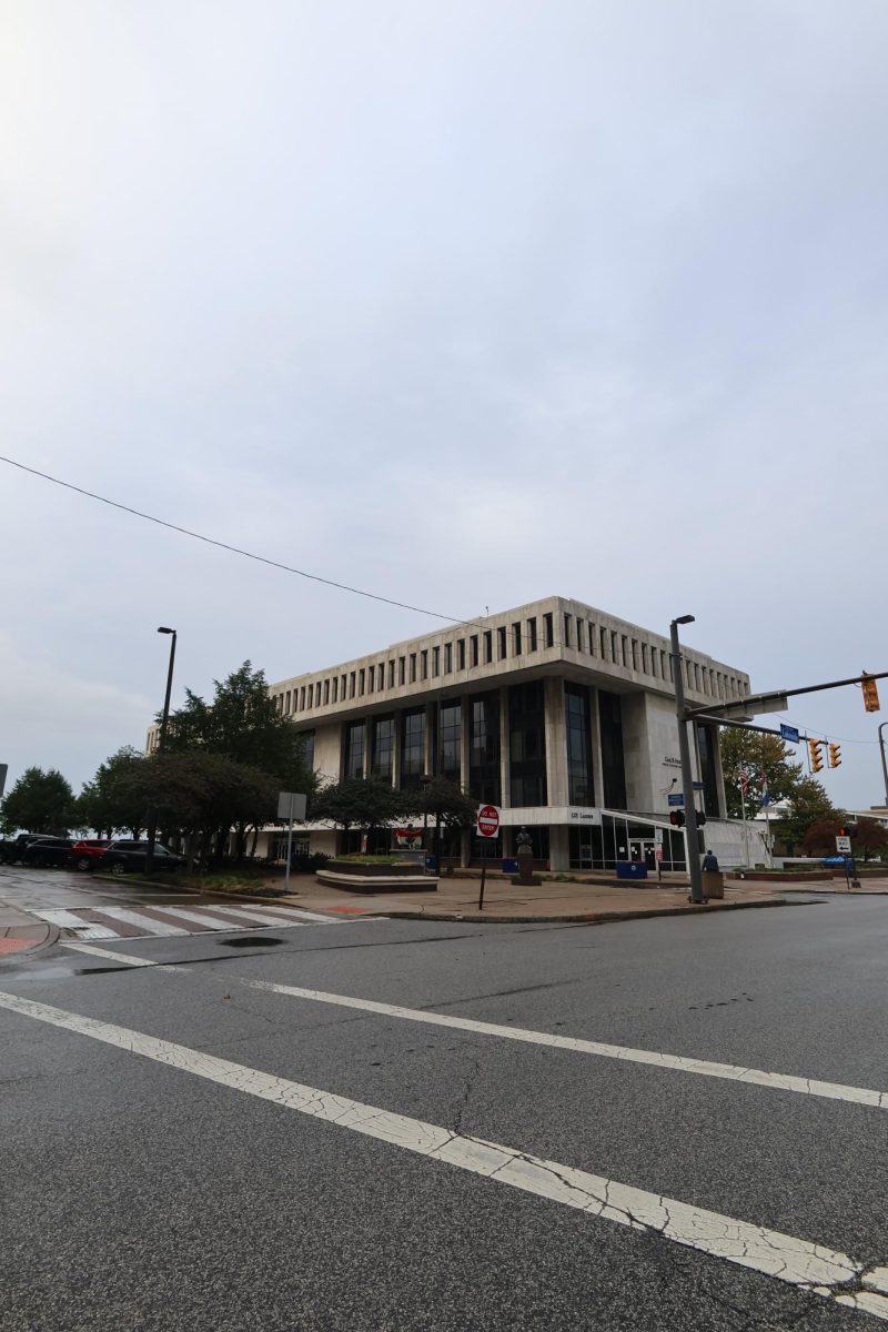 One of the the buildings attached to the Port of Cleveland operating center that is displayed to the public.