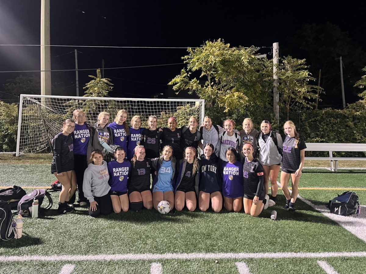 All smiles for girls' soccer. 