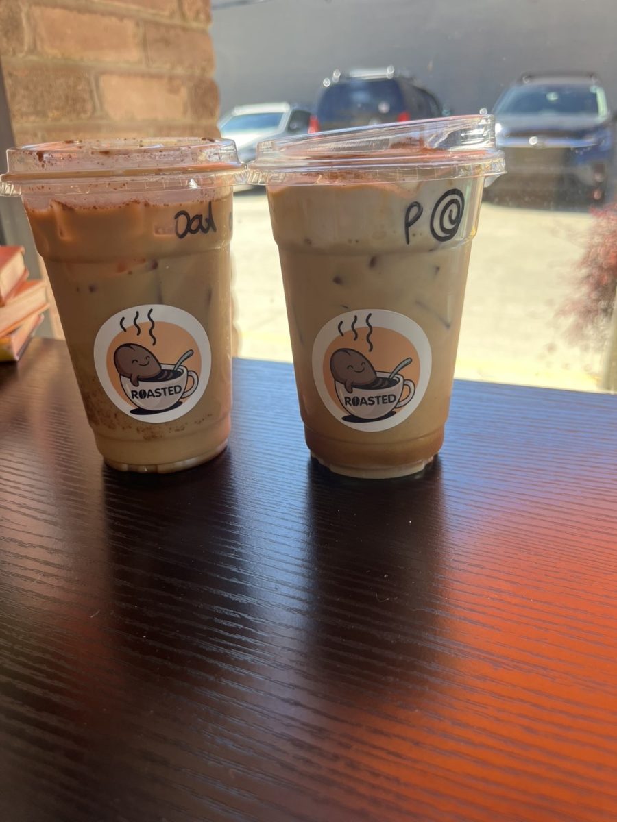 A couple of the fall menu drinks on display