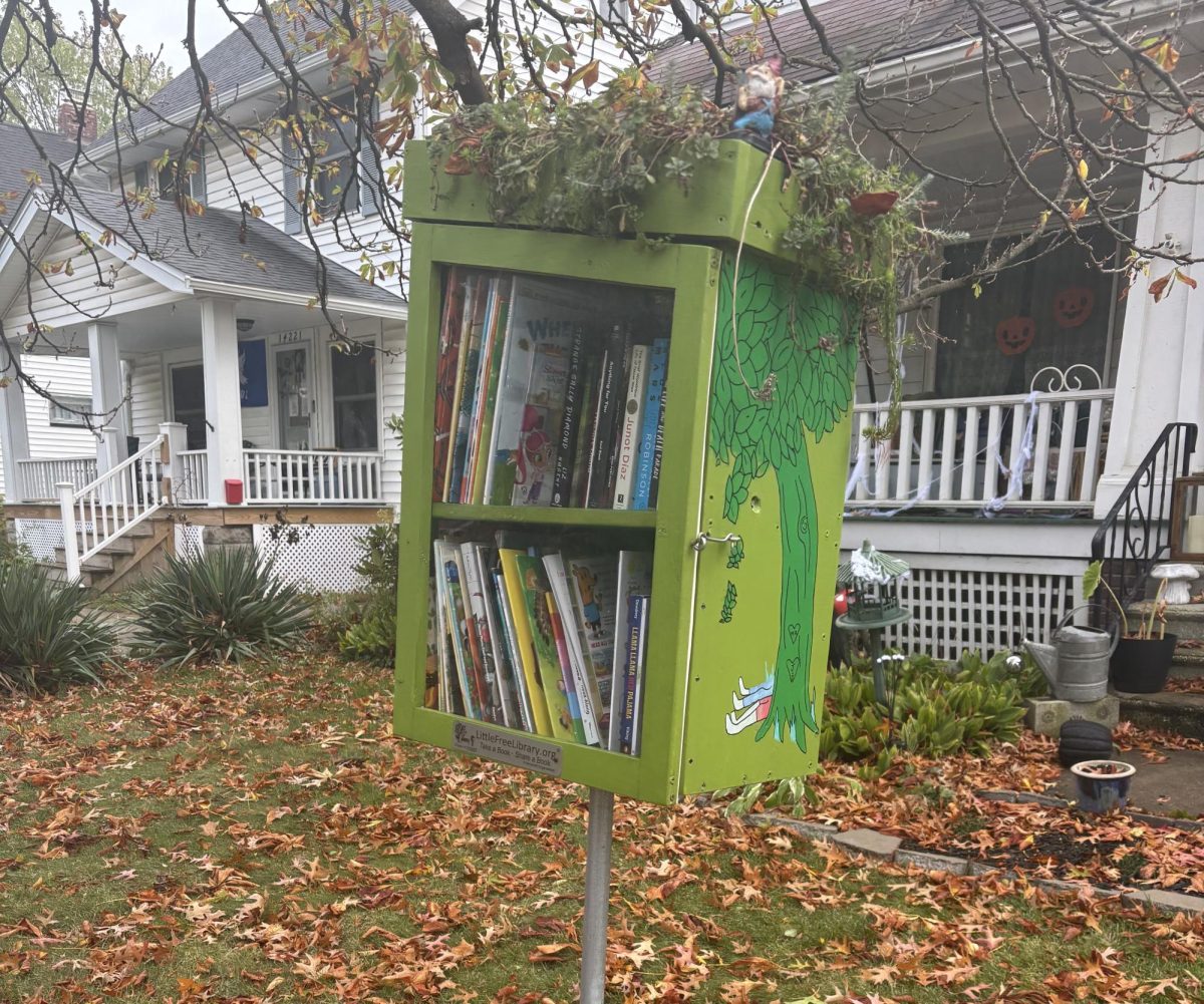 'The Giving Tree' inspired library on Bayes Avenue that holds stories for children and adults.