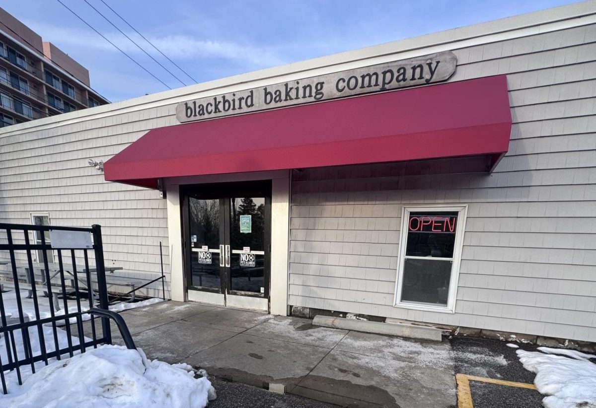 The outside of Lakewood's neighborhood living room: Blackbird Baking Company.