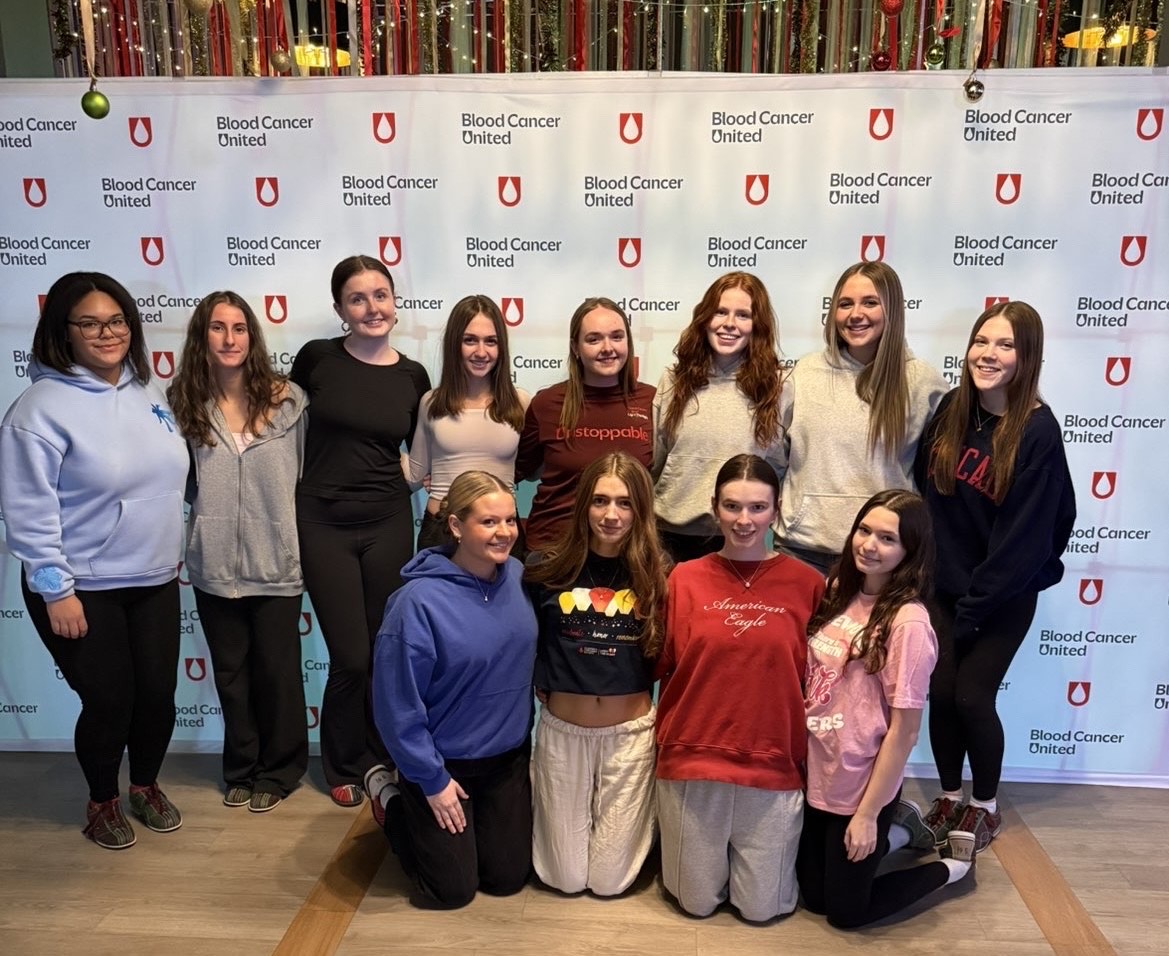 Part of this year's Blood Cancer United Student Visionaries and team members.