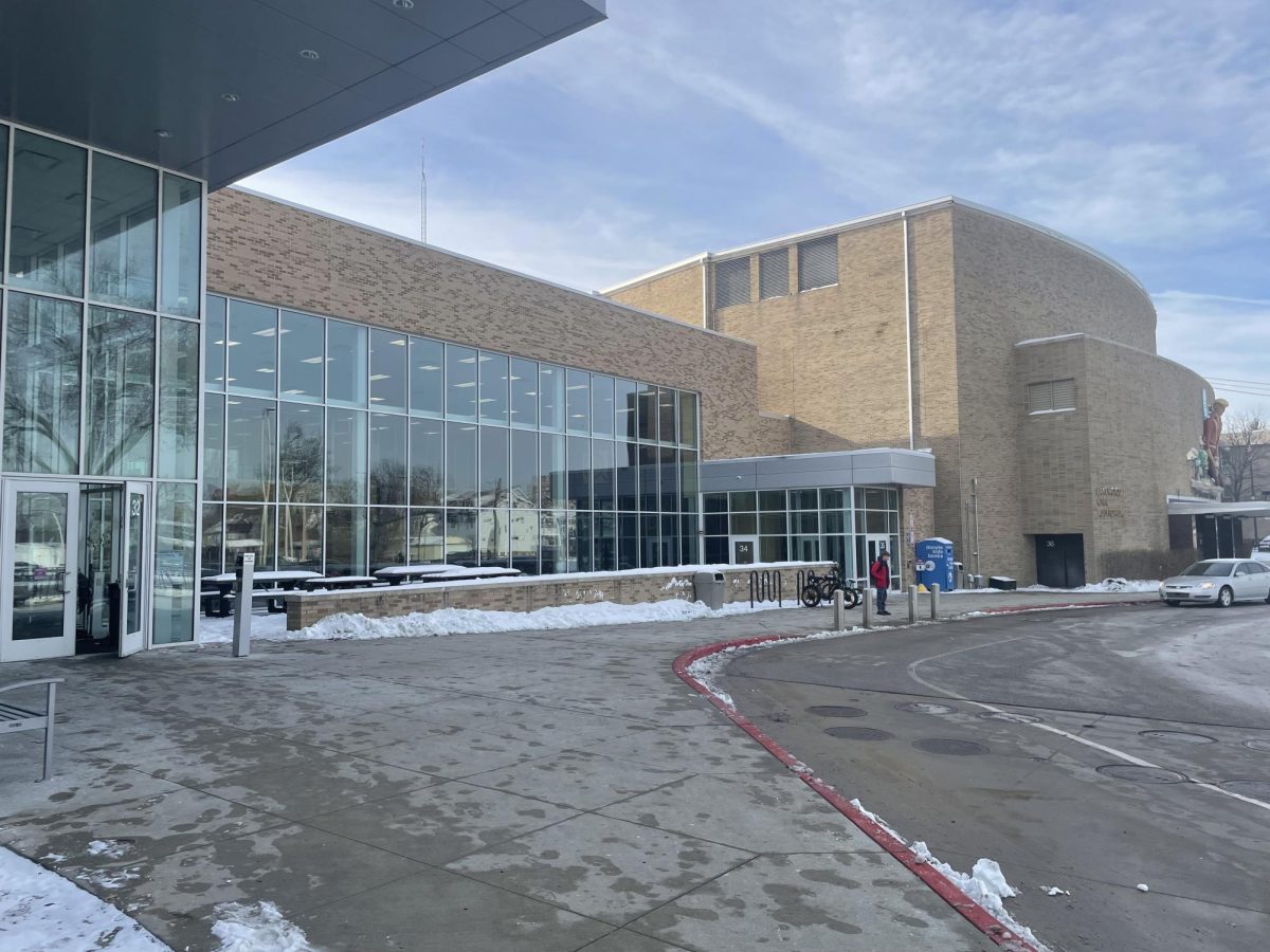 A photo taken outside Lakewood High School following a recent snowfall.