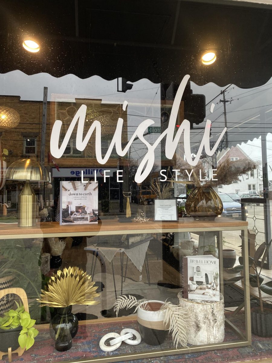 A window display of Mishi Lifestyle. 