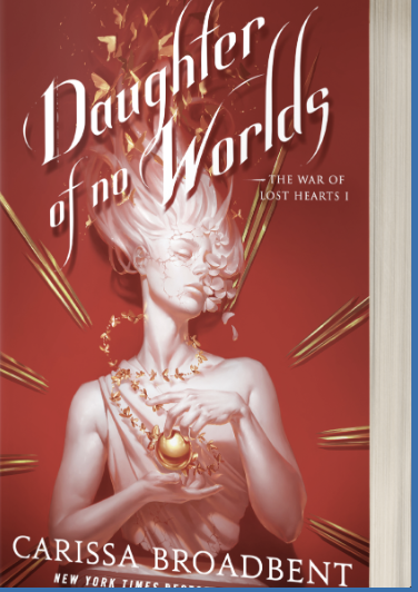“Daughter of No Worlds” rests on a table as the Love & Lore Book Club’s selection.
