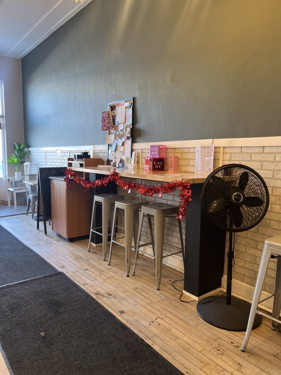 One of the many seating option at La Mocha Cafe.