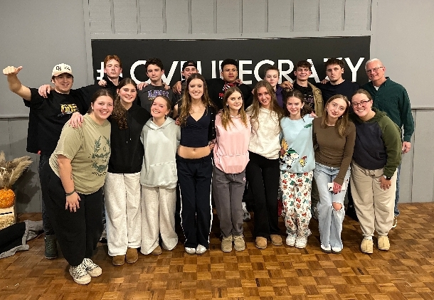 Lakewood Young Life members pose for a photo at an event.