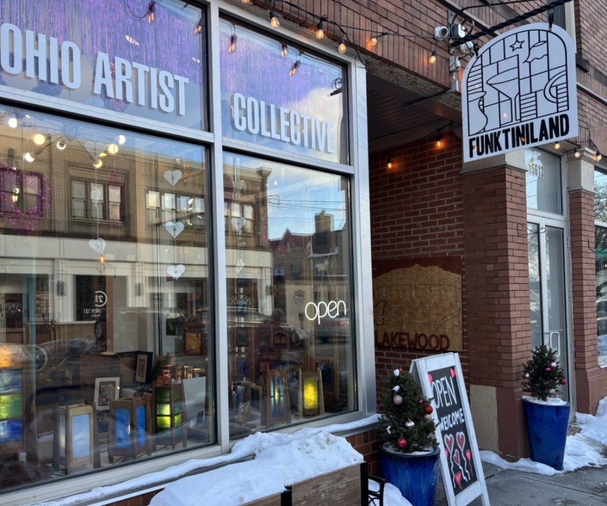 FunktiniLand’s storefront and logo, located on Detroit Ave. 