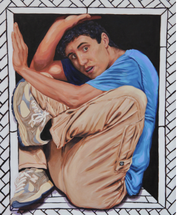 Jameson Walker's Silver Key 'Contorted Fireplace Case' Painting.