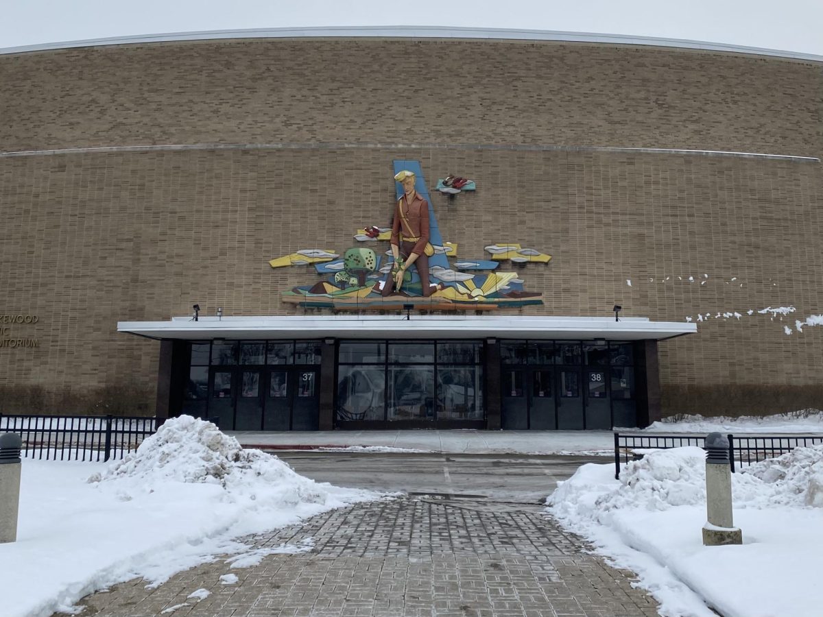 Outside of Lakewood High School.