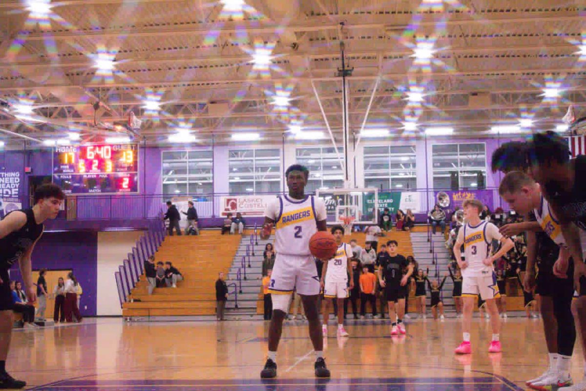 Kavontah breathes before his free throw.