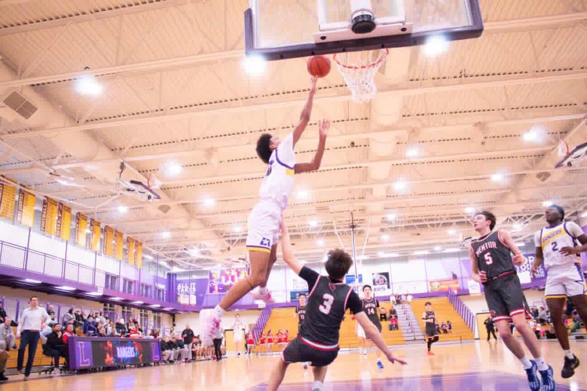 LaMarien takes it to the rack.