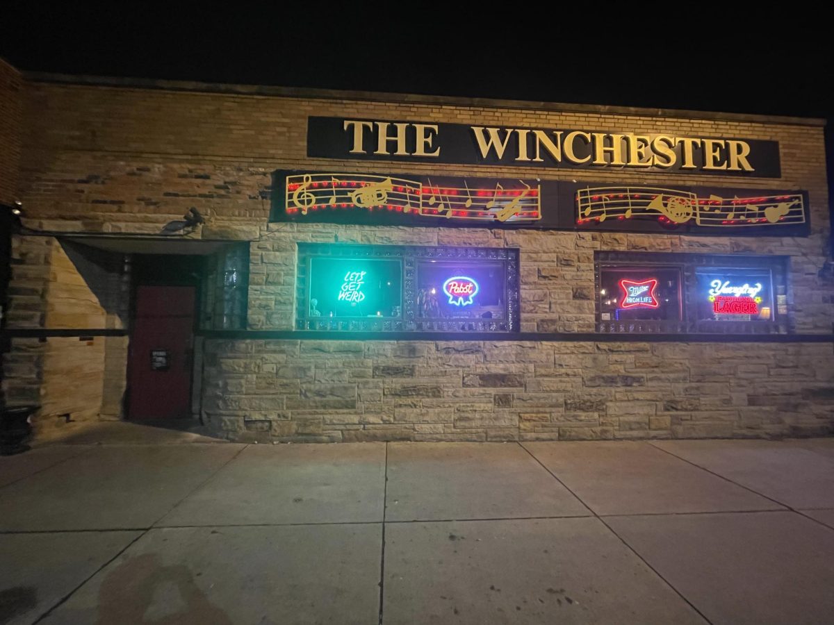 The front entrance of the Winchester before the concert.