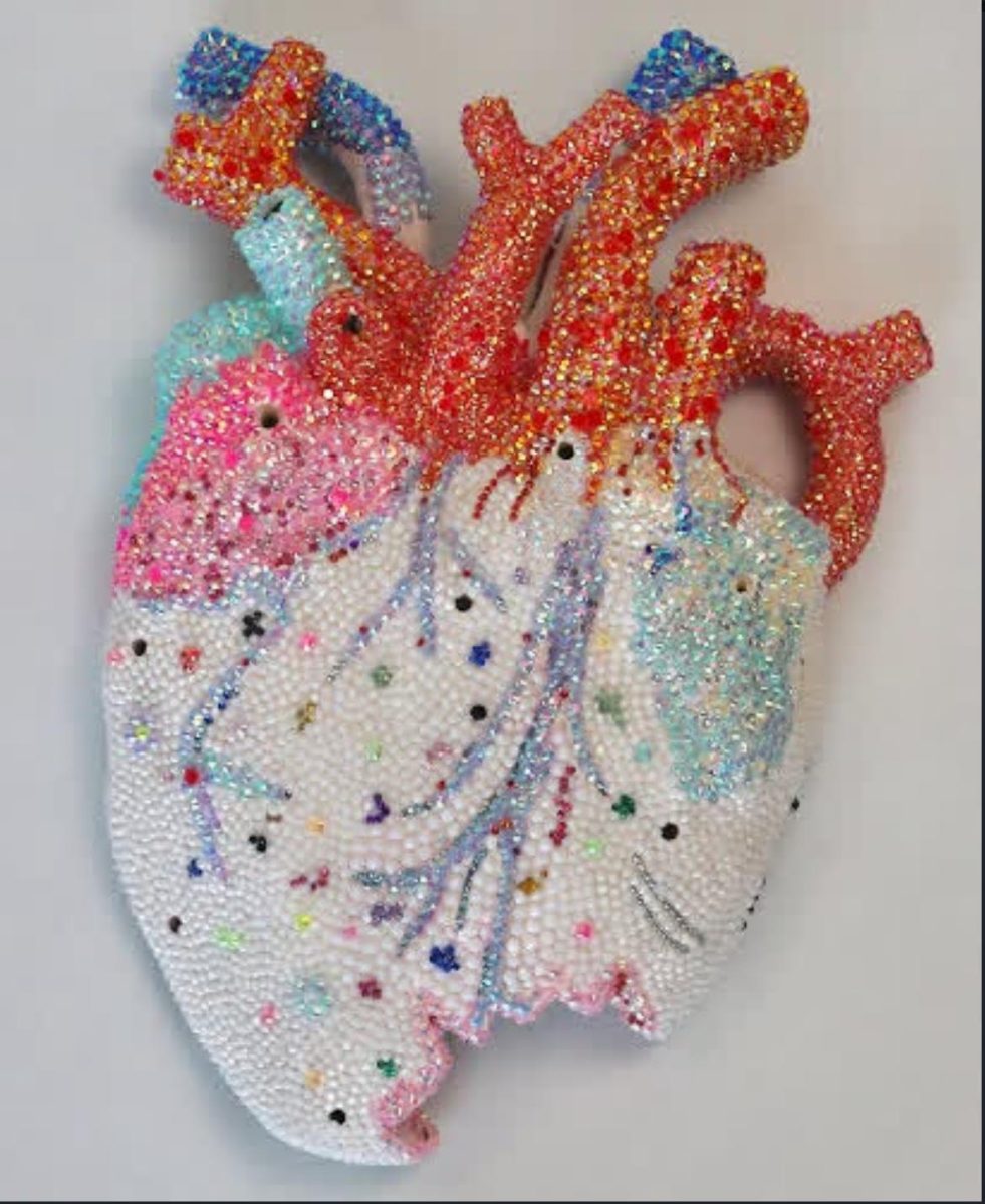 Lauren Lamparyk’s sculpture “Innocent Heart.”