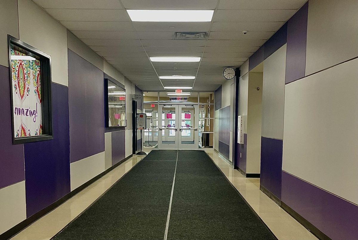 One of the main hallways of Lakewood High School, where you can find both the house secretaries and the main office secretaries.